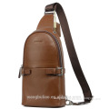 New Style Genuine Leather Men Chest Pack Crossbody Shoulder Messenger Sling Bag Men's Leisure Backpack